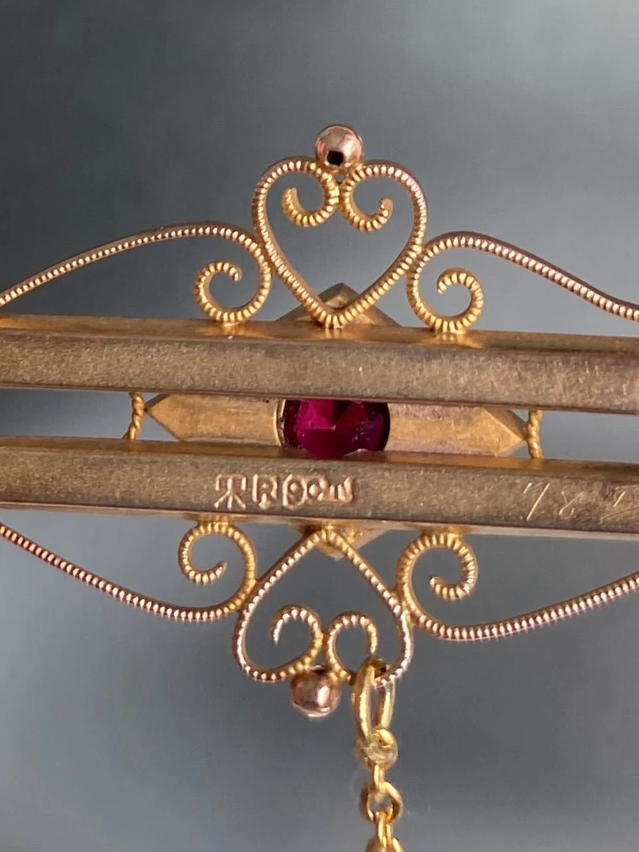 Antique Australian Bar Brooch, Robert Rollason, Sydney - Image 3