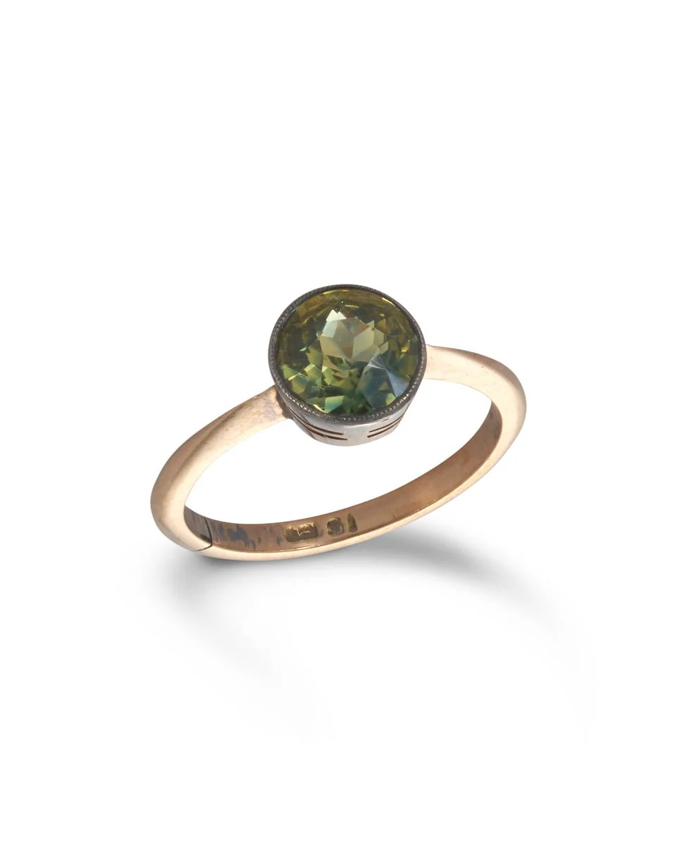 Antique Australian Solitaire Sapphire Ring - Image 3