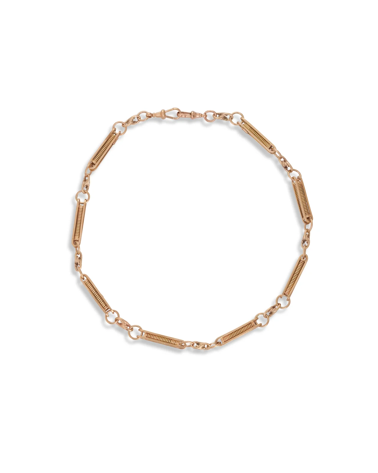 Antique Style Gold Watch Chain - Image 12
