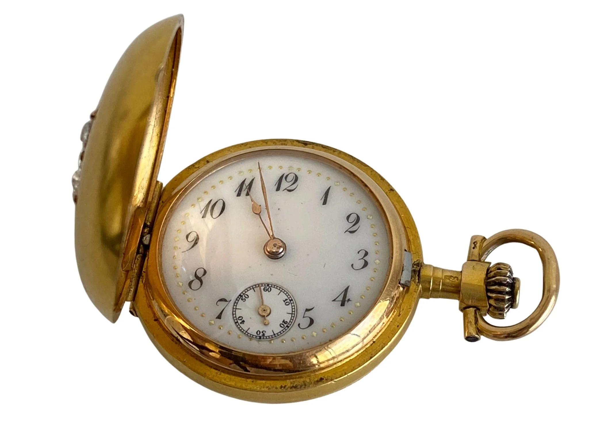 Gold & Diamond Lady's Pocket Watch, LeCoultre, 1870s - Image 3