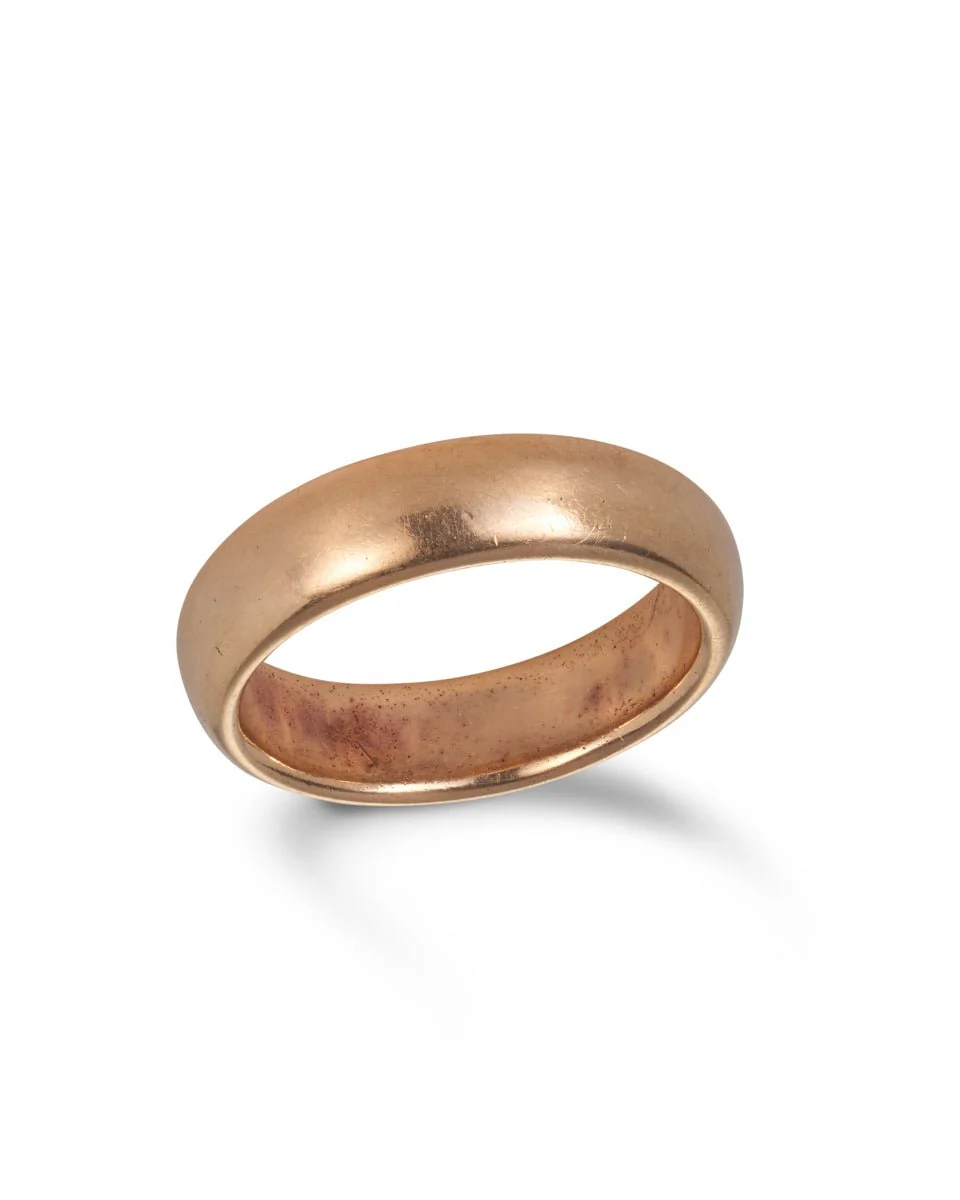 Antique Gold Wedding Band - Image 5