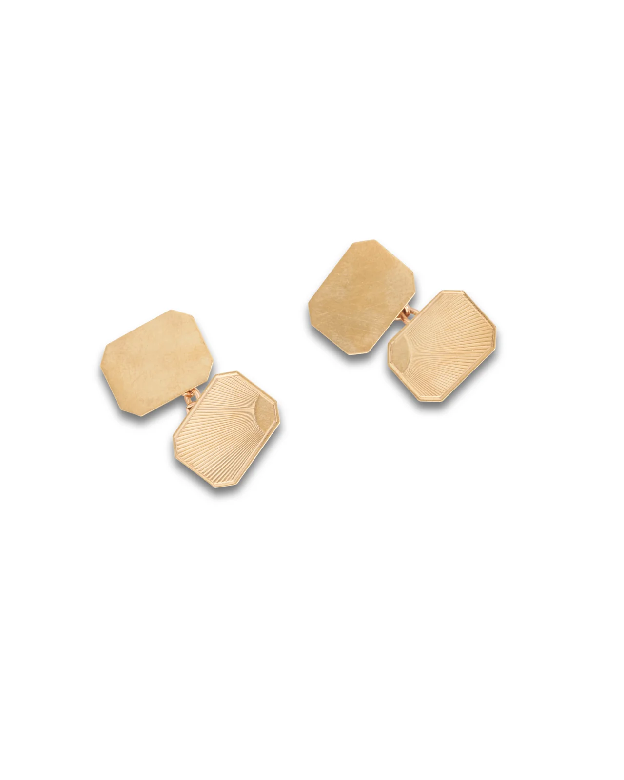 Art Deco Style Gold Cufflinks, 1964 - Image 4