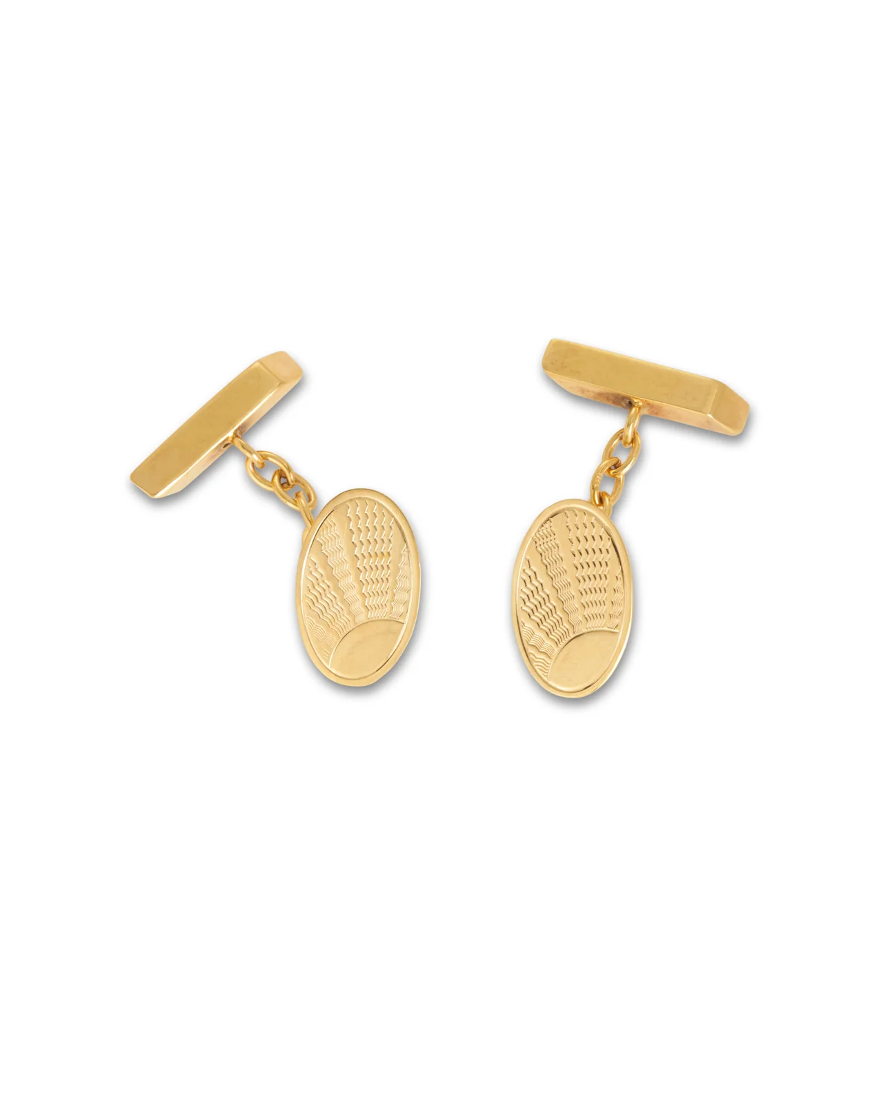 Art Deco Style Gold Cufflinks, 1961 - Image 4