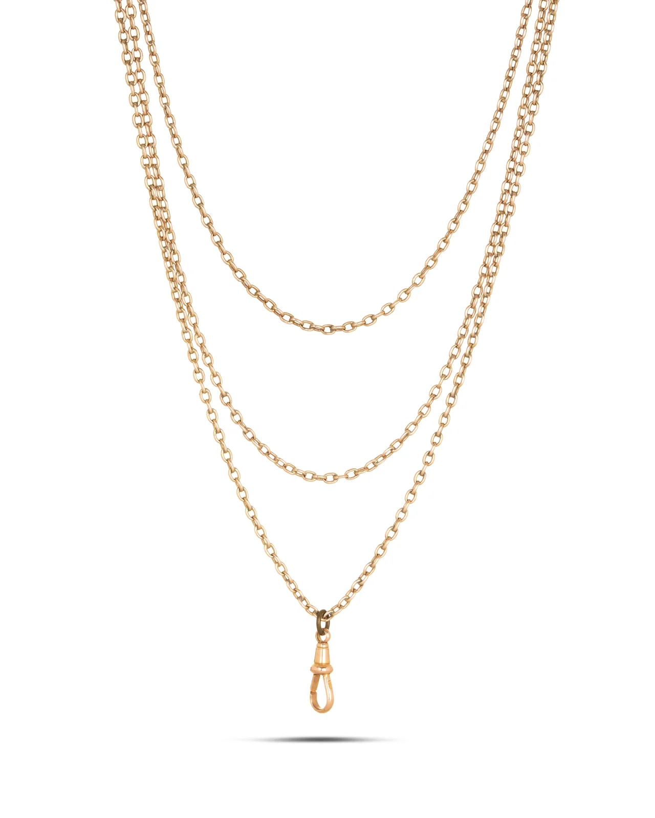 Antique Victorian Gold Guard Chain - Image 4