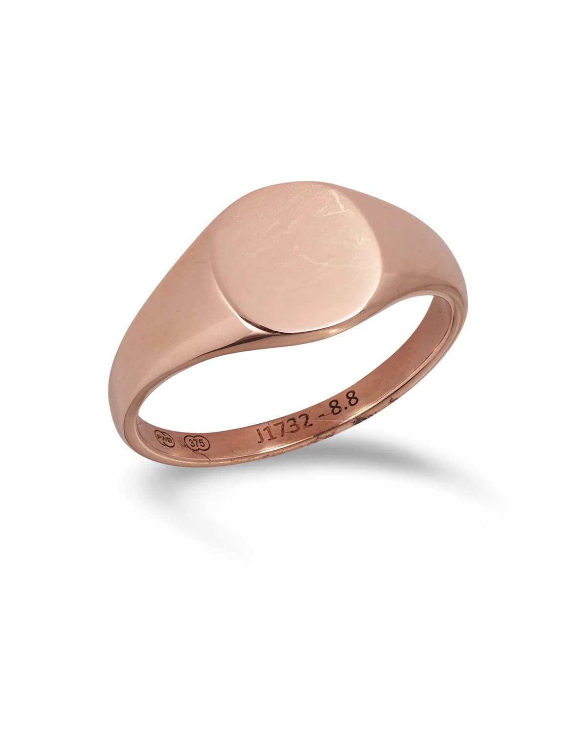 Classic Rose Gold Signet Ring - Image 3