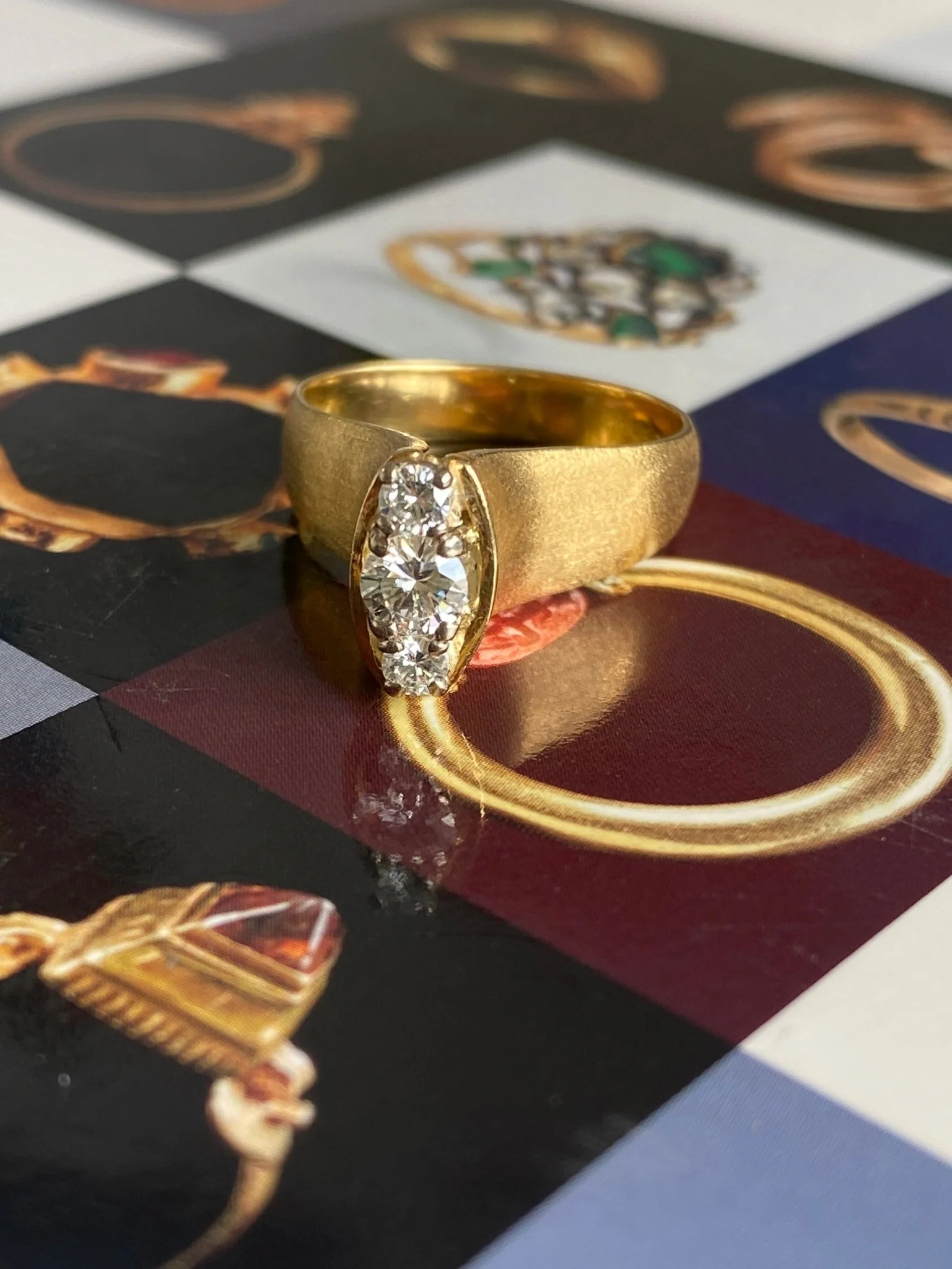 Mid-Century Modern Diamond Ring - Image 4
