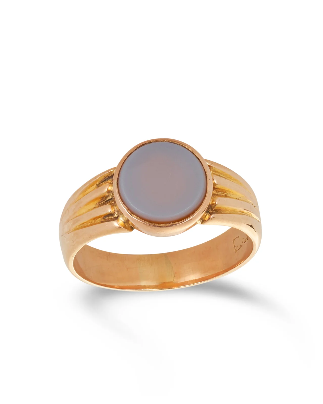 Antique Chalcedony Signet Ring - Image 3