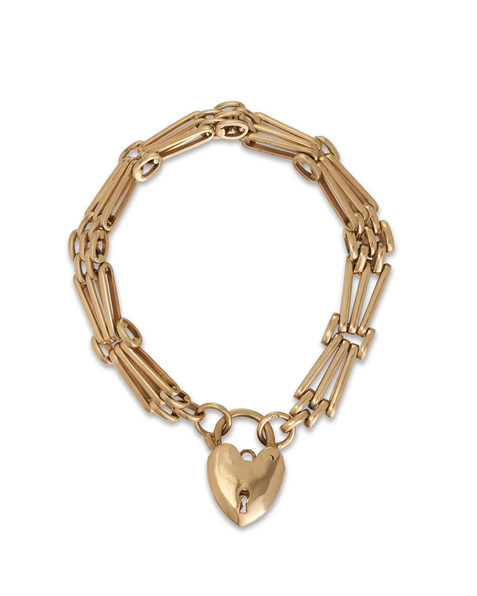 Vintage Gold Gatelink Bracelet - Image 6