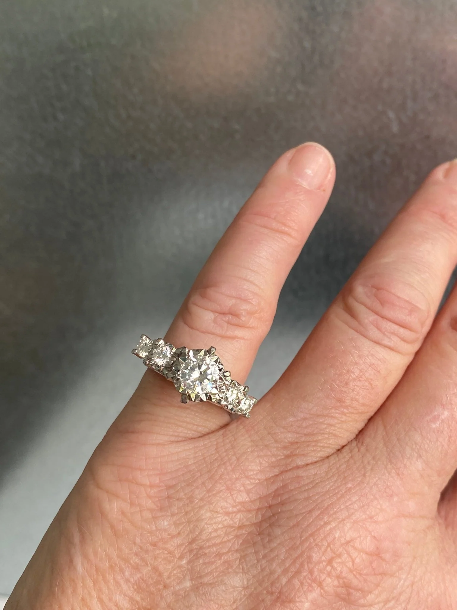 Diamond Cocktail Ring, 1960s - Image 3