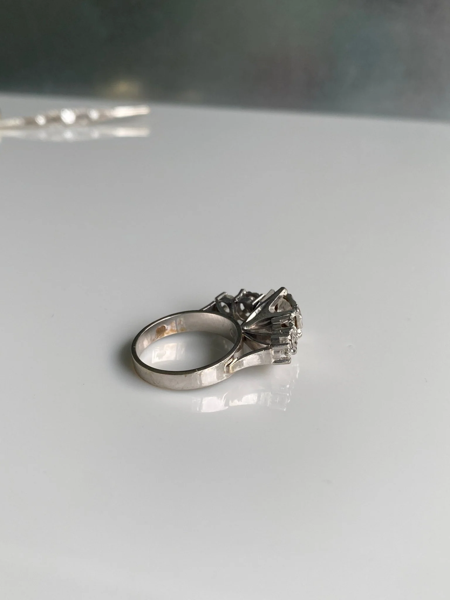 Diamond Cocktail Ring, 1960s - Image 5