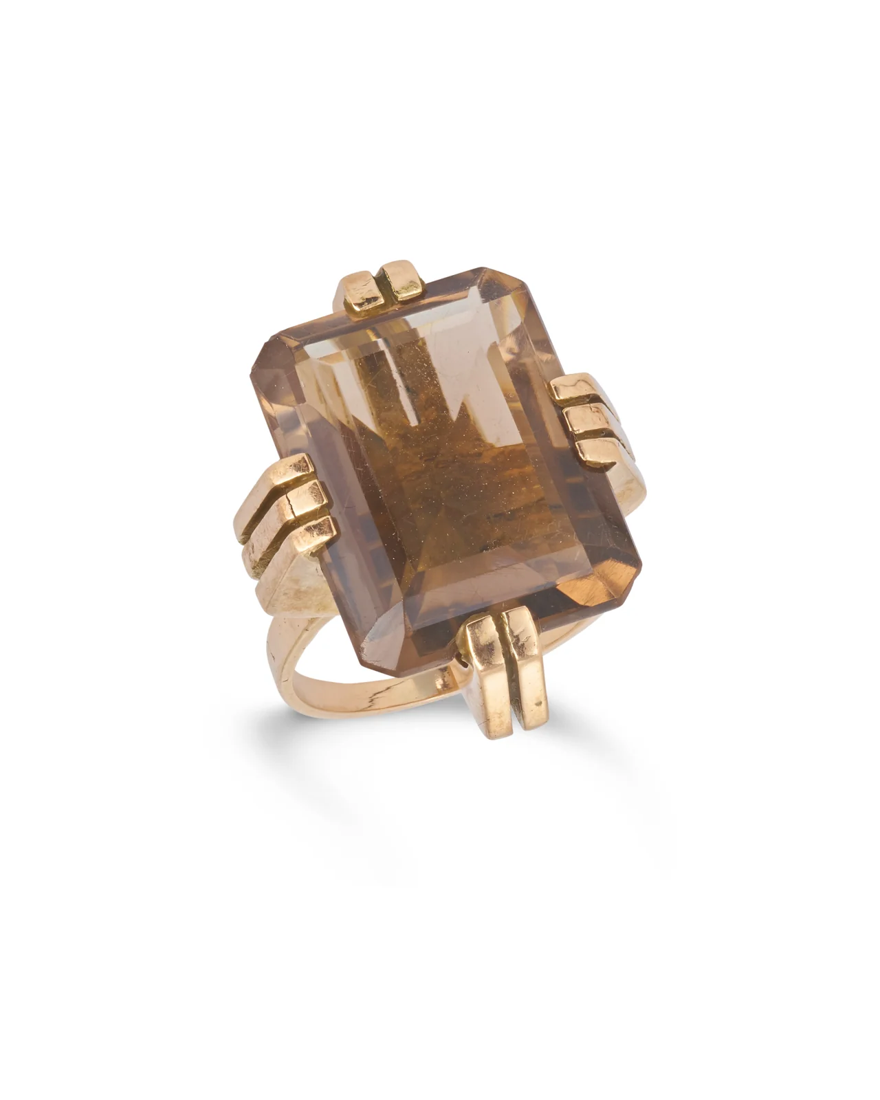 Smoky Quartz Cocktail Ring, 1960s - Image 6