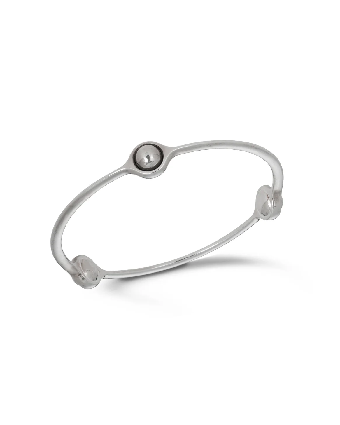 Vintage Silver 'Sphere' Bangle, Georg Jensen - Image 4