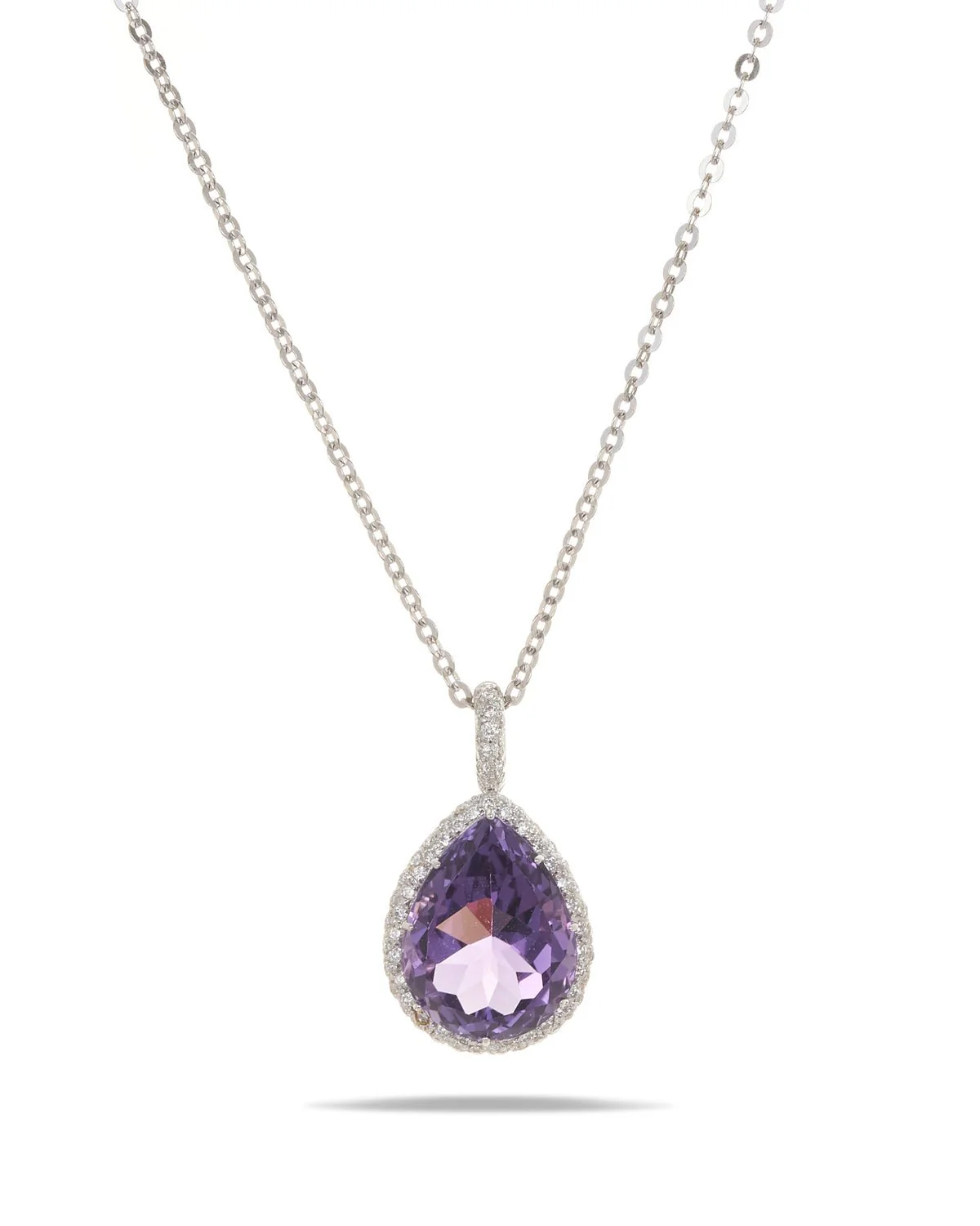 Vintage Amethyst & Diamond Pendant - Image 4