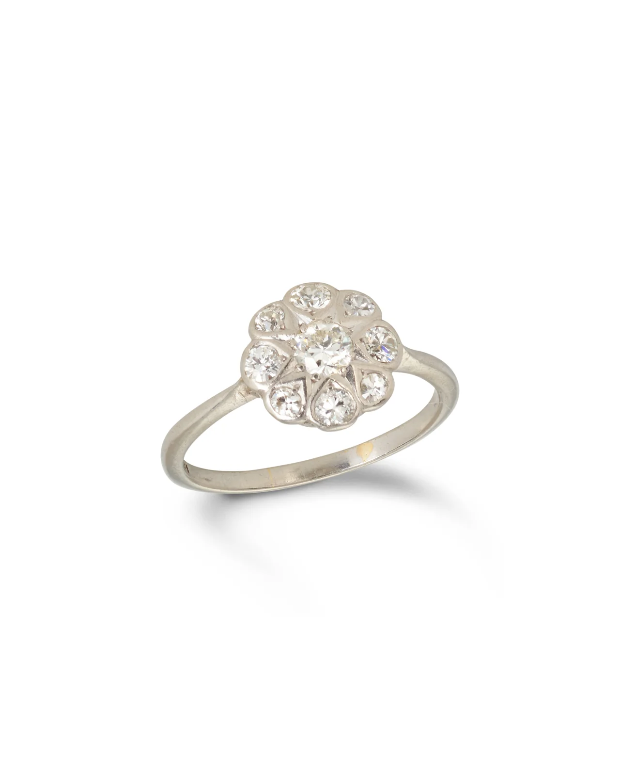 Vintage Diamond Daisy Cluster Ring - Image 5