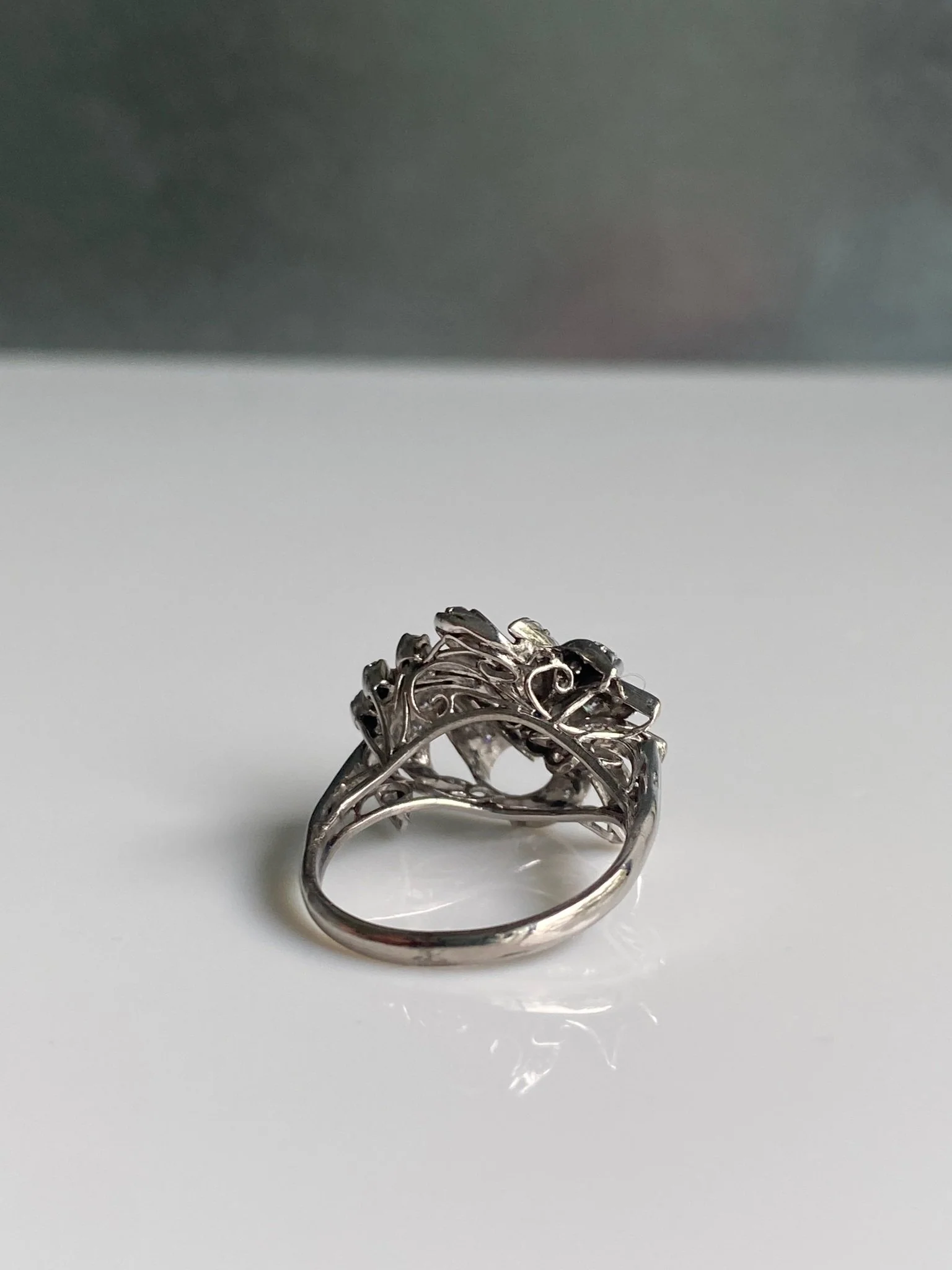 Vintage Diamond Cluster Ring, 1960s - Image 4