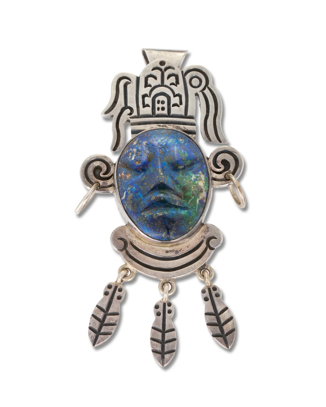 Vintage Mexican Silver Brooch, Hechden - Image 5