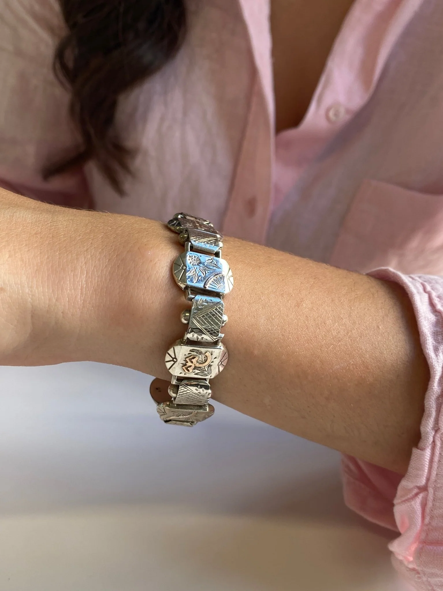 Antique Victorian Aesthetic Movement Bracelet - Image 3