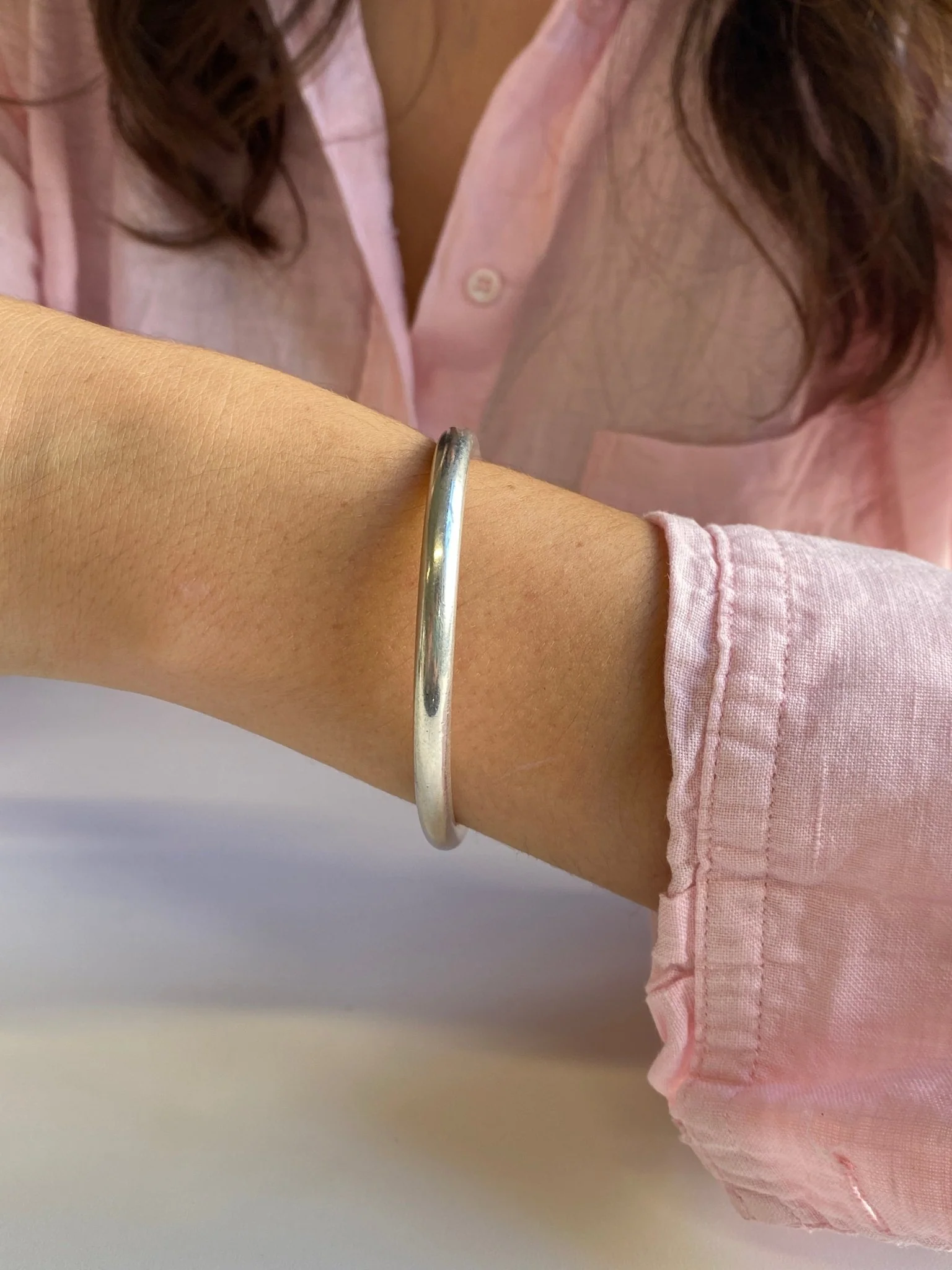 Vintage Sterling Silver Bangle - Image 3